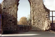 A modern day view of the Castle Ruins